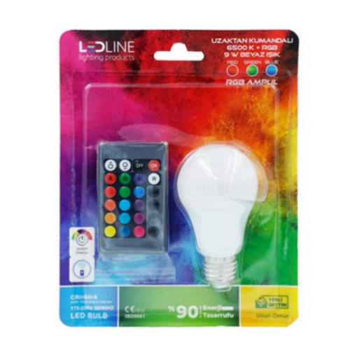 Ledline Rgb Kumandalı Ampul. ürün görseli