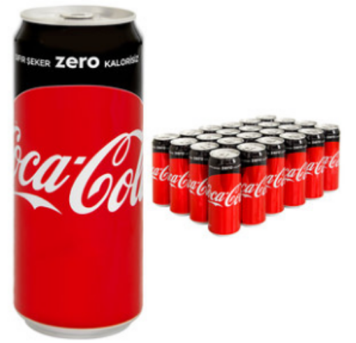 Coca Cola 250ml Zero 24lü. ürün görseli