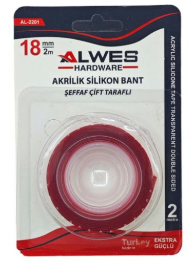 Alwes Silikon Çift Taraflı Bant 18x2M. ürün görseli