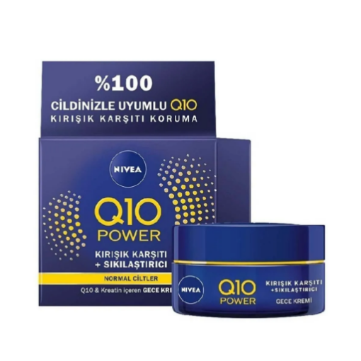 Nivea Q10 Power Kırışık Karşıtı Gece Bakım Kremi 50 ml. ürün görseli