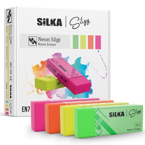 Silka Silgi Neon 4 Renk. ürün görseli