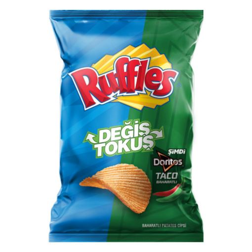 RUFFLES PARTI DEGIS TOKUS BAHARATLI 160GR FRITOLAY. ürün görseli