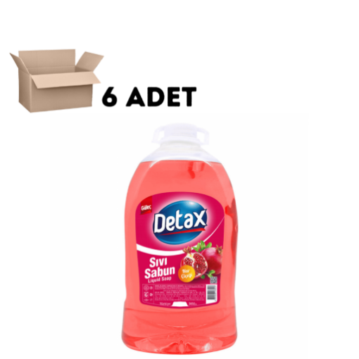 DETAX SIVI SABUN 3LT NAR CICEGI 6 Adet Kolili. ürün görseli