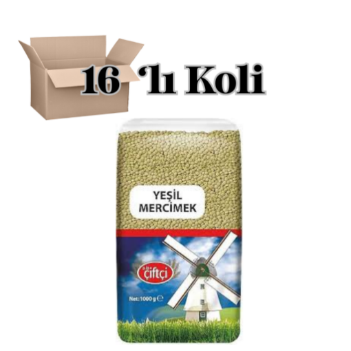 Ala Çiftçi Mercimek 1 kg Yeşil*16 ADET KOLILI. ürün görseli