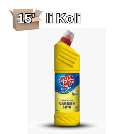 Porçöz Çamaşır Suyu Ultra750 Ml Yaz Yağmuru 15'li Koli. ürün görseli