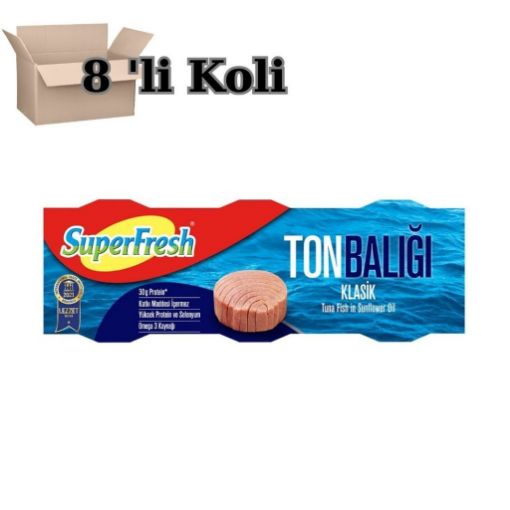 Superfresh Ton Balığı Klasik 3x75 gr 8 Lİ KOLİ. ürün görseli