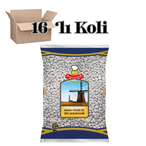 Karatoprak Dermason Fasulye 1KG*16 ADET KOLILI. ürün görseli