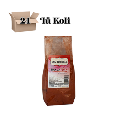 Baklatürk Toz Biber 250 gr Tatlı 24'lü. ürün görseli