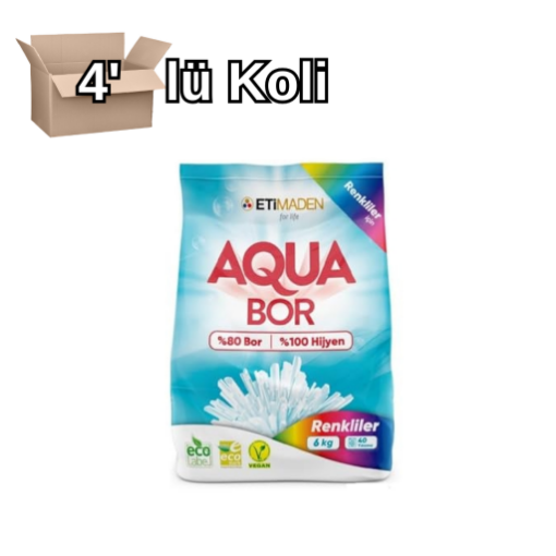 Aqua Bor Beyazlar için 6 kg Toz Deterjan 4'lü. ürün görseli