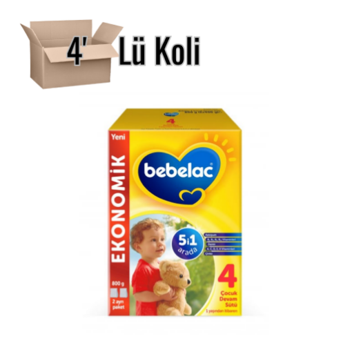 Bebelac 4 Çocuk Devam Sütü 800 gr 4'lü. ürün görseli