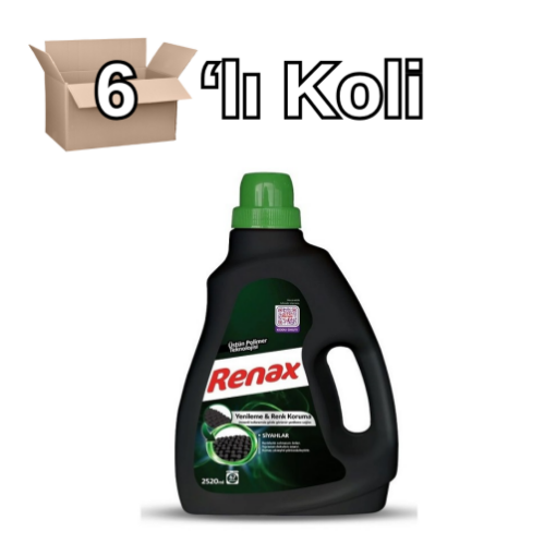 Renax Çamaşır Sıvısı 2520ml Siyah 6'lı Koli. ürün görseli