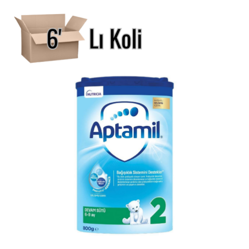 Aptamil 2 Devam Sütü 800 g 6-9 Ay Akıllı Kutu 6'lı Koli. ürün görseli