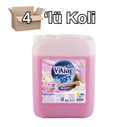 Viking Yumuşatıcı Romantik 5 lt 4'lü Koli. ürün görseli