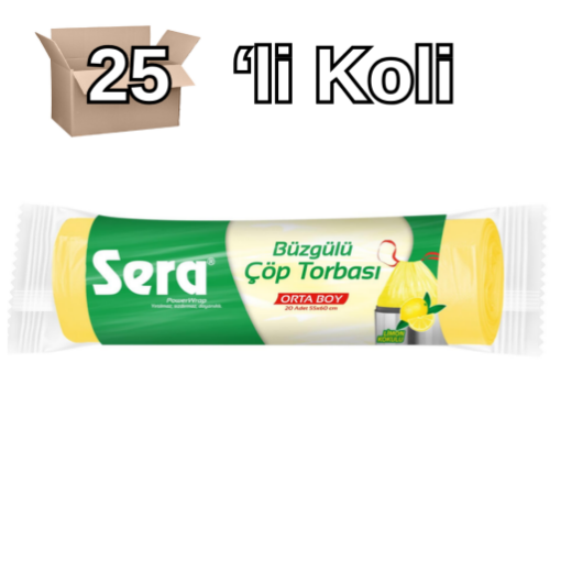 Sera Cop Torbası Buzgulu Vanilyali Orta 6296-54*25 LI KOLI. ürün görseli