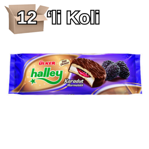 Ülker Halley 7Li Karadut 236Gr 12'Li Koli. ürün görseli