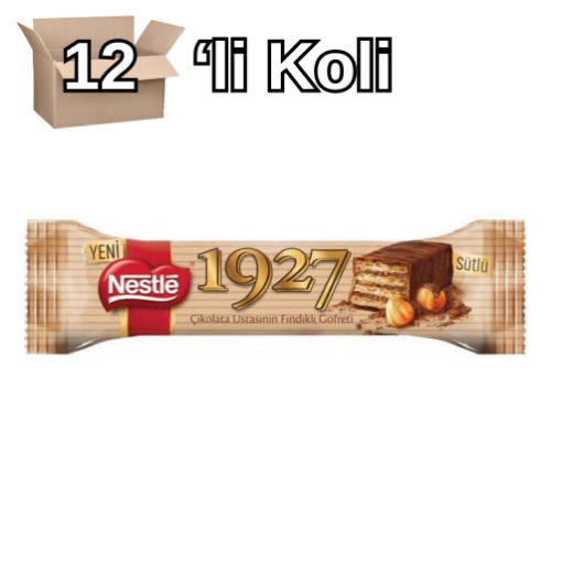 Nestle 1927 Çikolatalı Gofret 28 gr 12'li Koli. ürün görseli