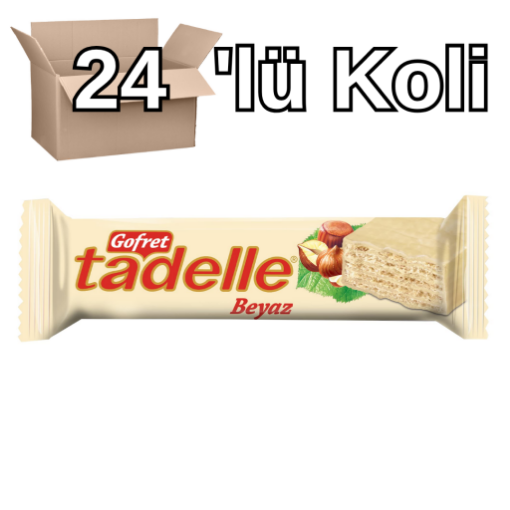 Tadelle Beyaz Gofret 35 gr 24'lü Koli. ürün görseli
