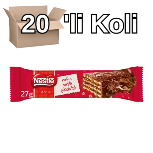 Nestle Çıtır Çikolatalı Gofret 27 Gr 20'li Koli. ürün görseli