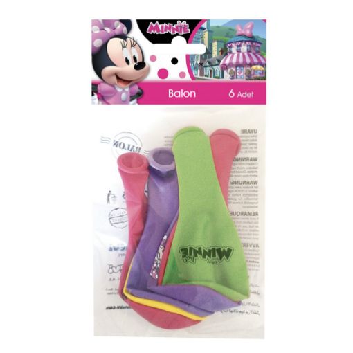 DRN MINNIE 6LI POSET BALON. ürün görseli