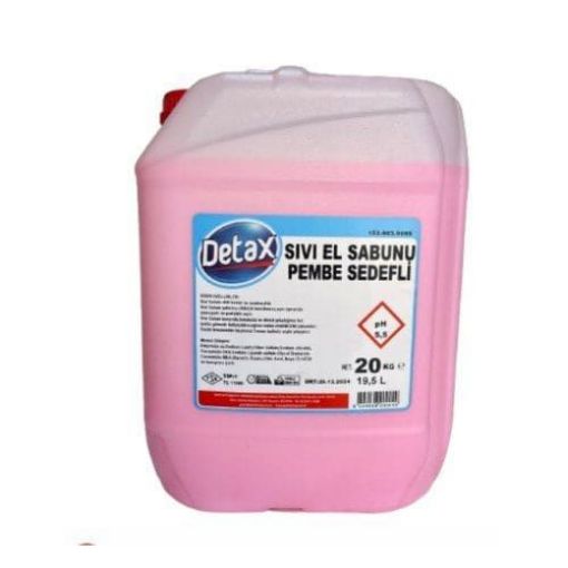 DETAX SIVI SABUN 20KG PEMBE SEDEFLI. ürün görseli
