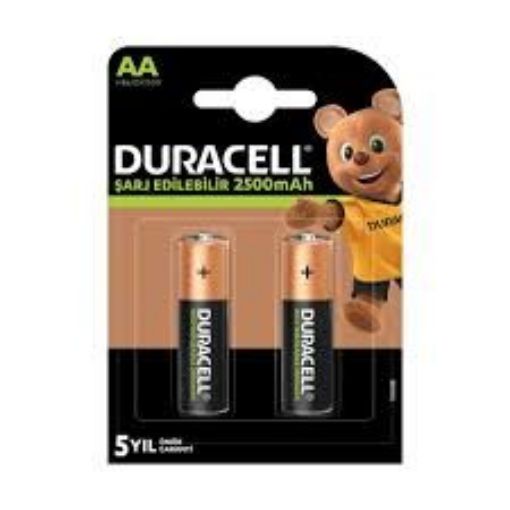 Duracell Şarj Edilebilir Pil 2li AA 2500. ürün görseli