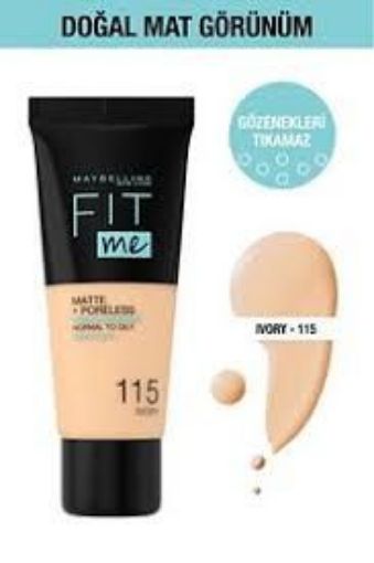 Maybelline Fit Me Matte+Poreless Fondöten 110 Porce. ürün görseli