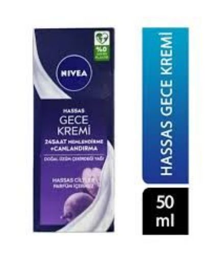 Nivea NİVEA NEMLENDİRİCİ GECE KREMİ HASSAS 50 ML-Saklı Güzellik . ürün görseli