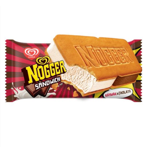Nogger Sandwich 145 Ml Kaymak / Algida. ürün görseli