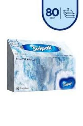 SELPAK EL YUZ HAVLUSU 80LI KUTU. ürün görseli