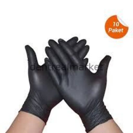 SIMLIFE MUAYENE ELDIVENI SIYAH 10LU. ürün görseli