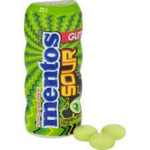 Mentos Sour 30gr Yeşil Elma Şekersiz. ürün görseli