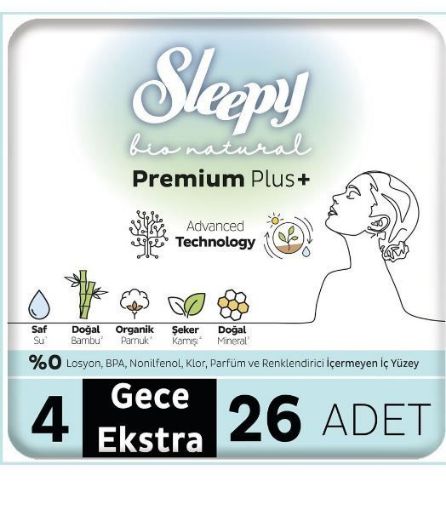 SLEEPY BIO NATURAL MEGA EXTRA GECE 26LI. ürün görseli