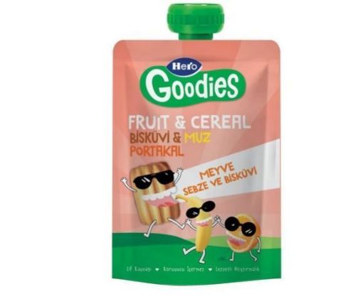 HERO GOODIES 100GR BISKUVI&MUZ&PORTAKAL. ürün görseli