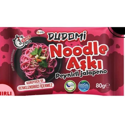 DUDOMI NOODLE ASKI 80G PEYNIRLI&JALAPENO. ürün görseli