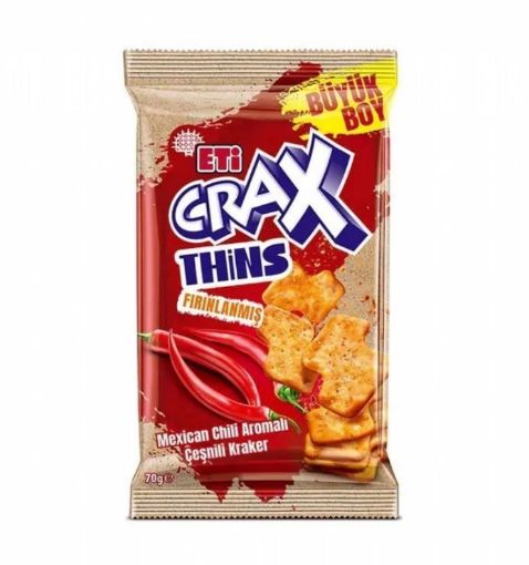 ETI CRAX THINS 70GR MEXICAN CHILI AROMALI. ürün görseli