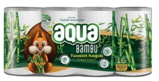 AQUA BAMBU TUVALET KAGIDI 16LI. ürün görseli