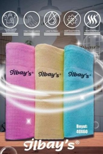 ILBAYS MIKROFIBER BEZ 3LU TEMIZLIK 40*60CM KLASIK. ürün görseli