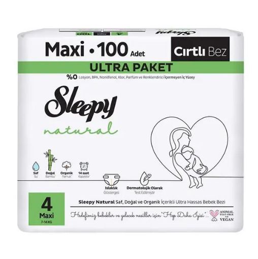 SLEEPY NATURAL DOUBLE 100LU MAXI. ürün görseli